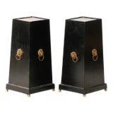 Pair of Mid 20th Century Decorative Stands With Brass Mountings For Sale