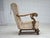 Vintage Danish Lounge Chair in Furniture Fabric and Carved Oak, 1950s For Sale - Image 10 of 18