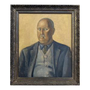 Portrait of a Gentleman Oil Painting on Board by McKie Trotter, 1942