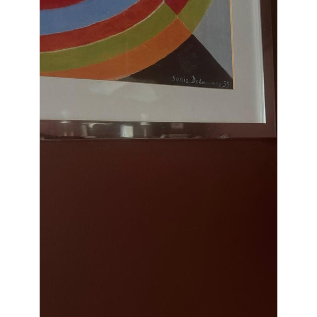 Modern After Sonia Delaunay, Rythme Couleur No. 1076, Paper and Silver For Sale - Image 3 of 9