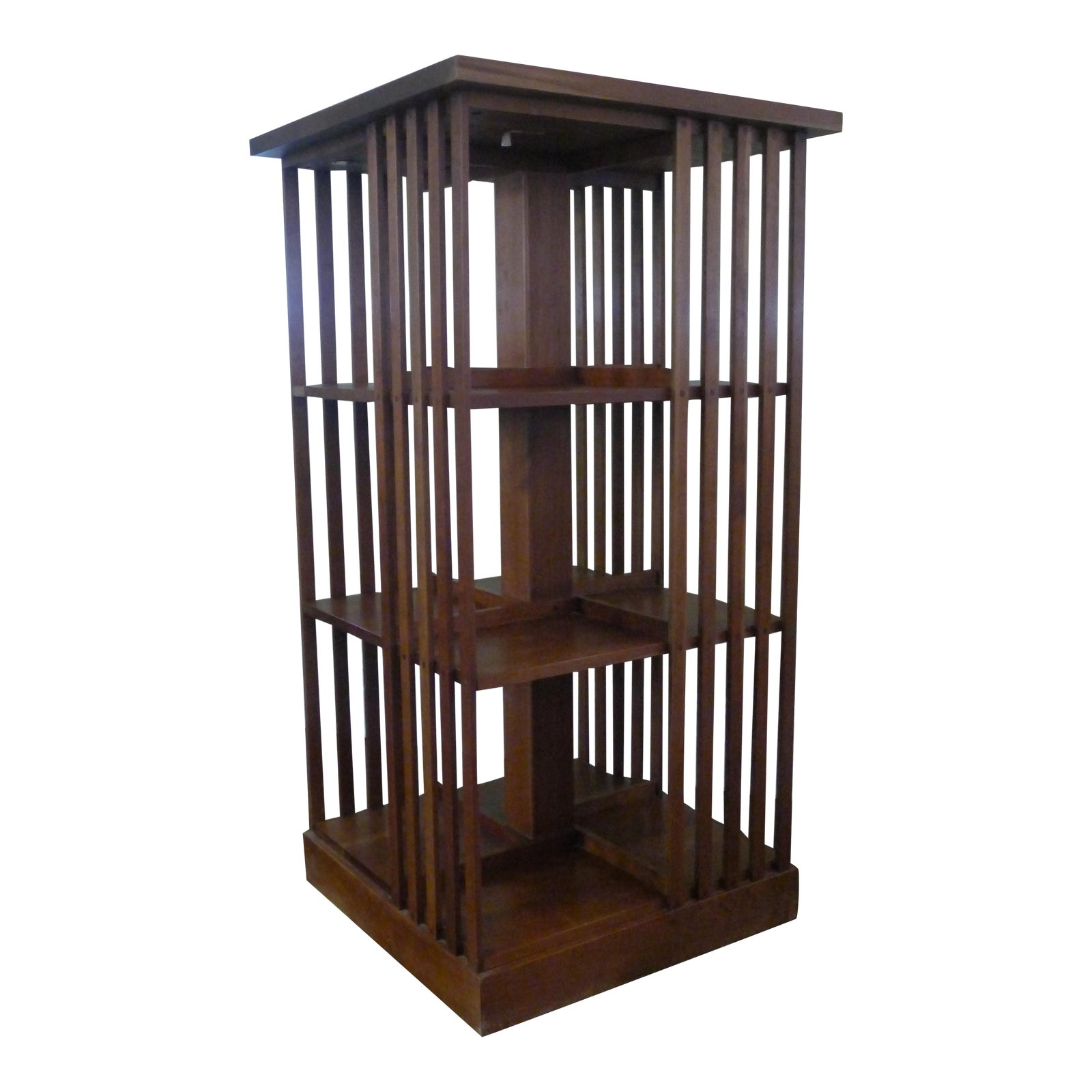 Stickley Mission Cherry Revolving Bookcase Chairish