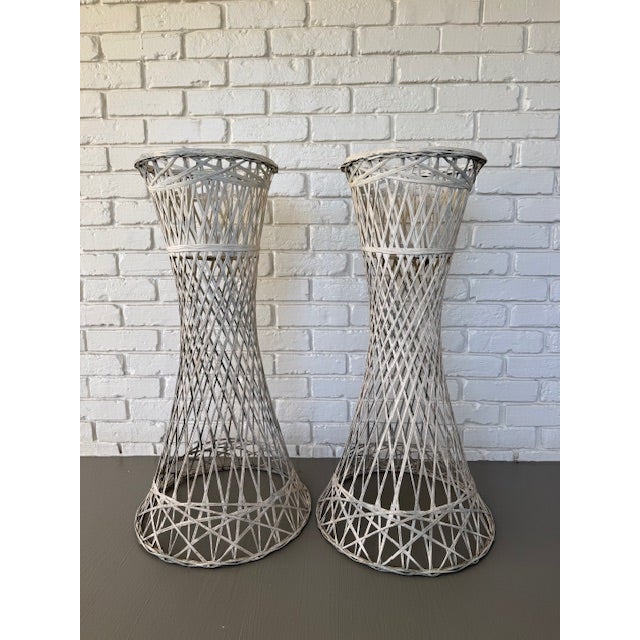 1950s Mid-Century Russell Woodard Webspun Plant Stand, a Pair For Sale - Image 5 of 5