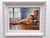 This oil on panel artwork presents a serene and intimate scene, featuring a reclining figure draped over a chair,...