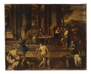 Italian Artist, Herod's Banquet, 1650, Oil on Canvas