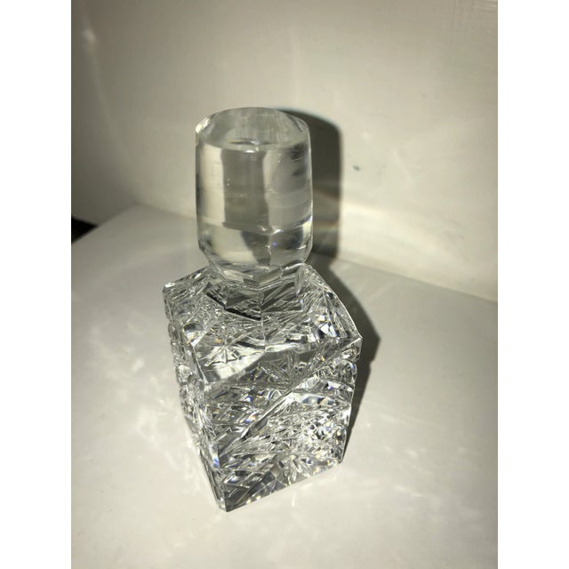 Heavy Crystal Whiskey Decanter For Sale - Image 4 of 12