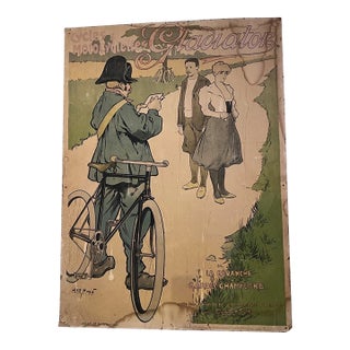 1897 Ad for Gladiator Cycles Bicycles by Henry Morin For Sale