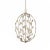 Metal Avon 4-Light Statement Oval Chandelier For Sale - Image 7 of 9