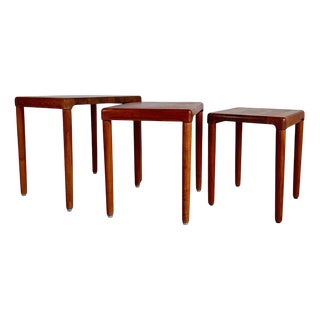 Vintage Danish Teak Nesting Tables, 1960, Set of 3 For Sale