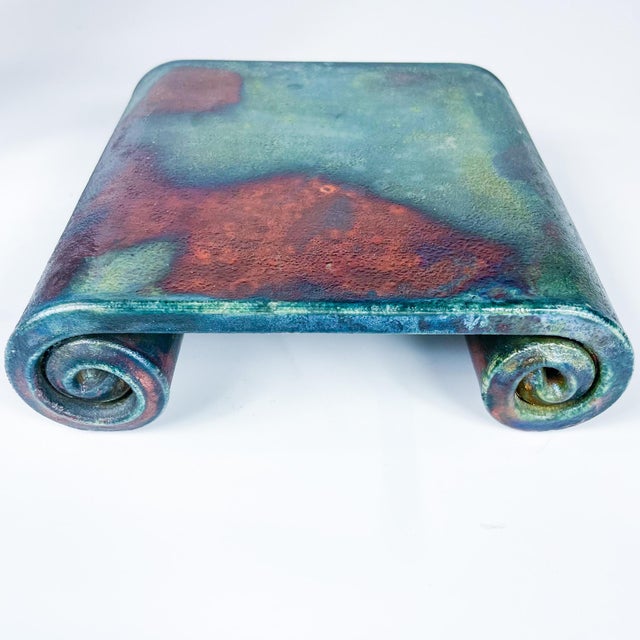 Mike Brennan Raku Pottery Statement Vessel For Sale - Image 10 of 12