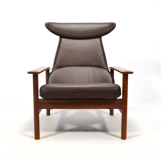 Mid-Century Modern Sven Ivar Dysthe Reclining Lounge Chair For Sale - Image 3 of 10