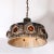 Mid-Century Cool Umber Glazed Ceramic Pendant Chandelier With Amber Glass Detail For Sale - Image 14 of 15