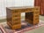 English Flat Desk with Drawers in Yew, 1950s For Sale - Image 5 of 18