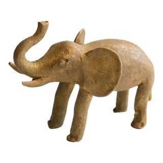 Vintage African Elephant Sculpture For Sale