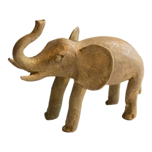 Vintage African Elephant Sculpture