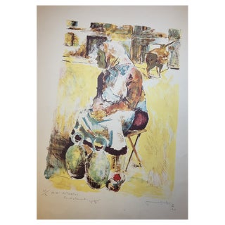 Viet Hô, Untitled, 1951, Original Lithograph For Sale