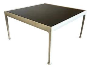 Mid Century Modern Aluminum and Enamel Coffee Table by Richard Schultz for Knoll