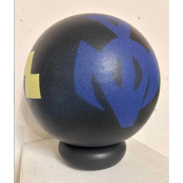 Spherical Ceramic Sculpture, 1980s For Sale - Image 3 of 6