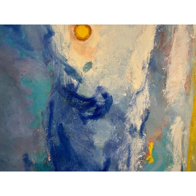 Jean Krillé, Landscape No. 92, Oil on Wood, 1980s For Sale - Image 4 of 10