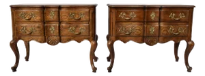 Baker Furniture French Provincial Commodes or Bedside Tables