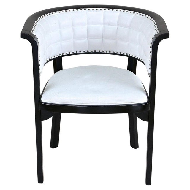 Vintage Armchair in White Leather by M. Kammerer for Thonet, 1980 For Sale - Image 17 of 17