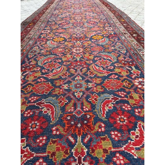 Antique Long Kurdish Runner Rug, 1800s For Sale - Image 17 of 18