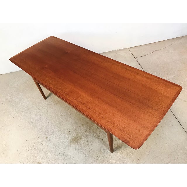 Brown Large Mid-Century Danish Teak Coffee Table, 1960s For Sale - Image 8 of 18