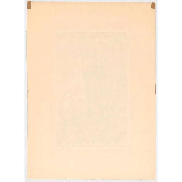 Early 20th Century Early 20th Century John Wesley Cotton Harbor Aquatint Etching For Sale - Image 5 of 5