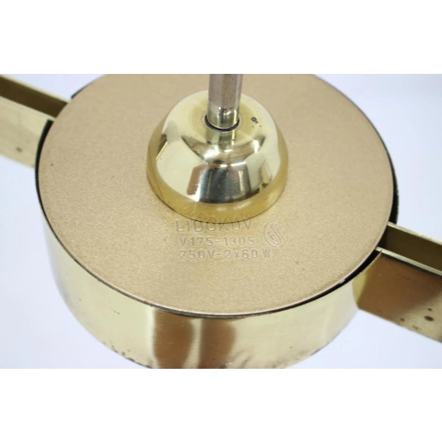 1980s Vintage Brass Pendant Lamp from Lidokov, 1980s For Sale - Image 5 of 11