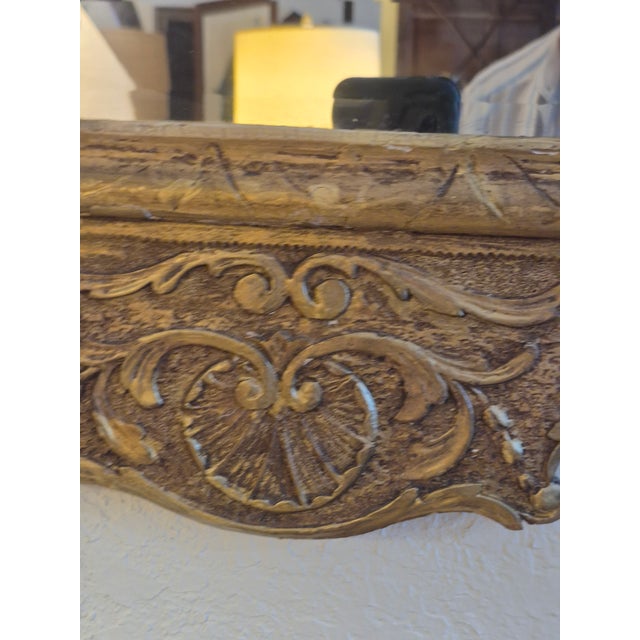 Neoclassical Antique Georgian Carved and Gilt Neoclassical Wall Mirror For Sale - Image 3 of 6