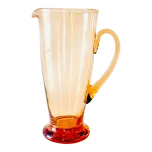 Vintage Pink Glass Cocktail Pitcher