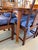 Set of 8 Vintage Rosewood Dining Chairs With Blue Seats For Sale - Image 15 of 18