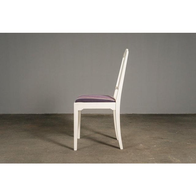 White Art Nouveau Chairs, Early 20th Century, Set of 2 For Sale - Image 8 of 18