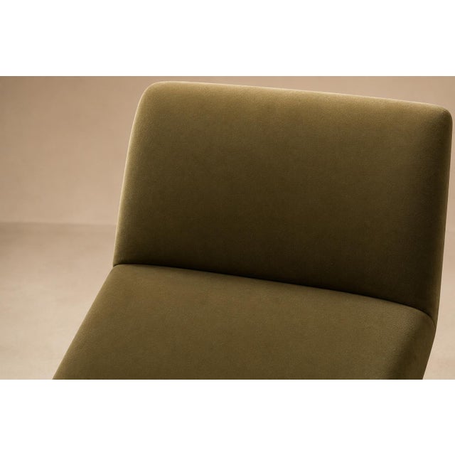 Brazilian Modern Armchair in Pau Marfim & Green Mohair, Pierre Weckx, 1950s For Sale - Image 11 of 15