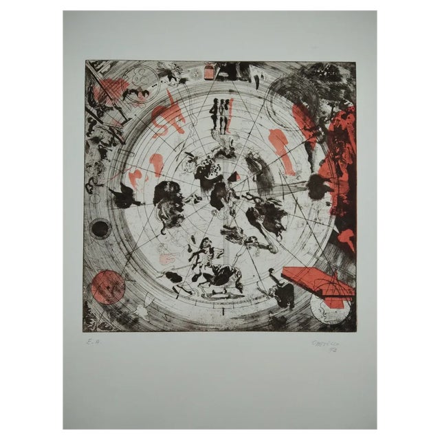 Jorge Castillo, Composition, 1972, Engraving For Sale