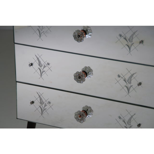 Art Deco Mirrored Chest of Drawers, 1950s For Sale - Image 3 of 15