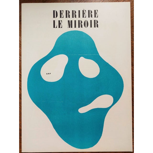 Jean Arp, Portrait in Blue, Original Lithograph, 1950 For Sale