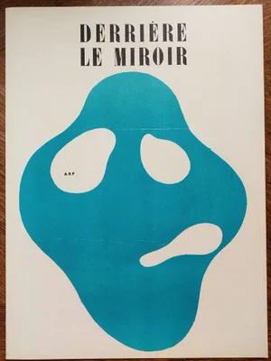 Jean Arp, Portrait in Blue, Original Lithograph, 1950