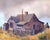 Beautiful plein air landscape of an old Mendocino country house by listed artist Jon Blanchette (American, 1908-1987)....