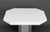 Contemporary Modern White Painted and Mirrored Pedestal Table For Sale - Image 3 of 8