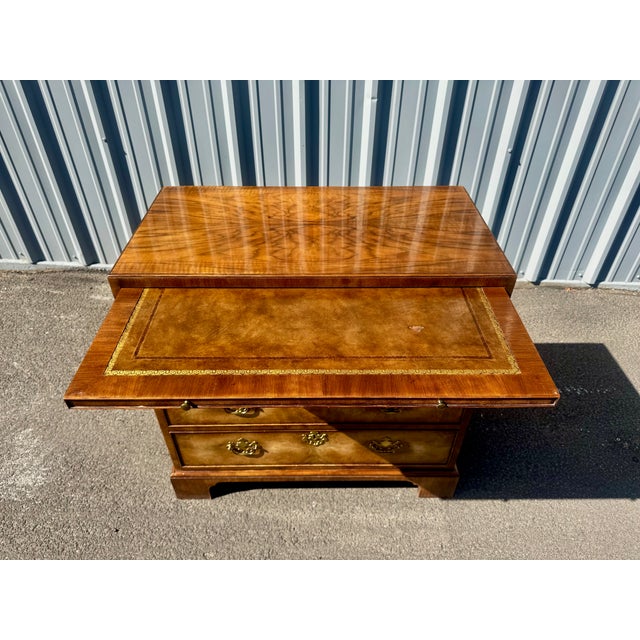 Baker 18th Century English Style Walnut Bachelor's Chest For Sale In Denver - Image 6 of 10
