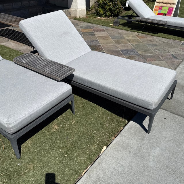 Gloster Grid Outdoor Chaise Loungers, Set of Four For Sale - Image 11 of 12