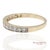 Contemporary 14k 585 Solid Yellow Gold Natural Diamond Band Ring, Size 8.75 For Sale - Image 3 of 11