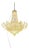 Custom Empire Style Lead Crystal Basket Chandelier 48 Lights 200 Cm For Sale