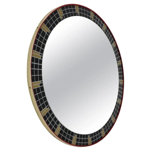 Metal Mid-Century Mozaic Wall Mirror, Germany, 1970s For Sale - Image 7 of 7