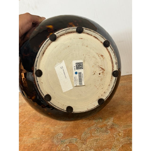 Martino Interiors Tortoiseshell Glaze Ceramic Bowl For Sale - Image 11 of 12