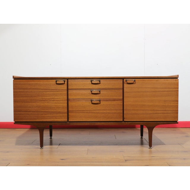 Mid-Century Modern Mid Century Modern Vintage Teak Sideboard Credenza by Meredew For Sale - Image 3 of 14