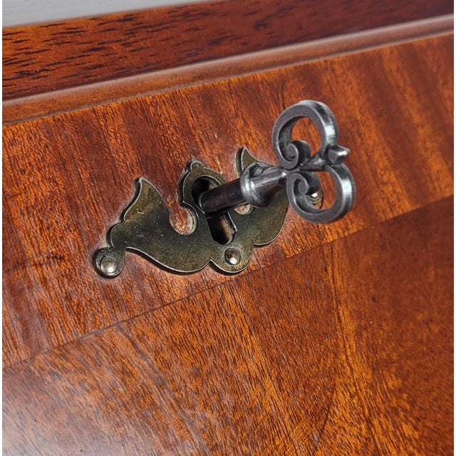 Wood Vintage Desk in Mahogany, 1960 For Sale - Image 7 of 18