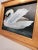 Wood 1940s Swan Oil Painting in Gilt Wood Frame - Bird Art With Gold Frame Moody Vintage Hand-Painted Wall Canvas For Sale - Image 7 of 8