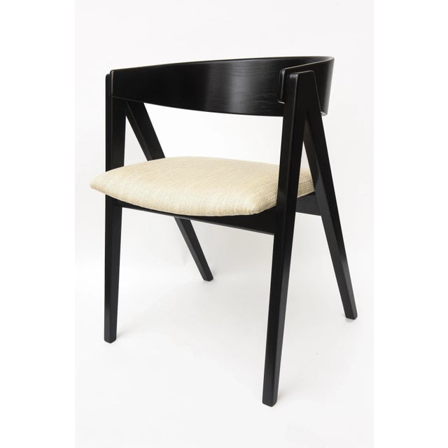 This sculptural side or corner mid century modern chair was designed by Allan Gould in 1948 and was produced by Herman...