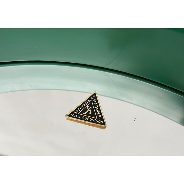 Mid-Century Space Age Green Round Mirror from C.L. Augustson, Norway, 1960s For Sale - Image 18 of 18